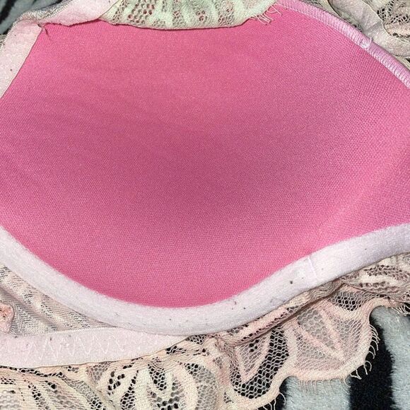 EUC Victoria’s Secret pink ombré underwire date push-up bralette size medium - Picture 6 of 11